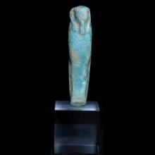 Egyptian turquoise faience ushabti